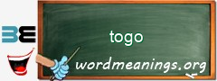 WordMeaning blackboard for togo